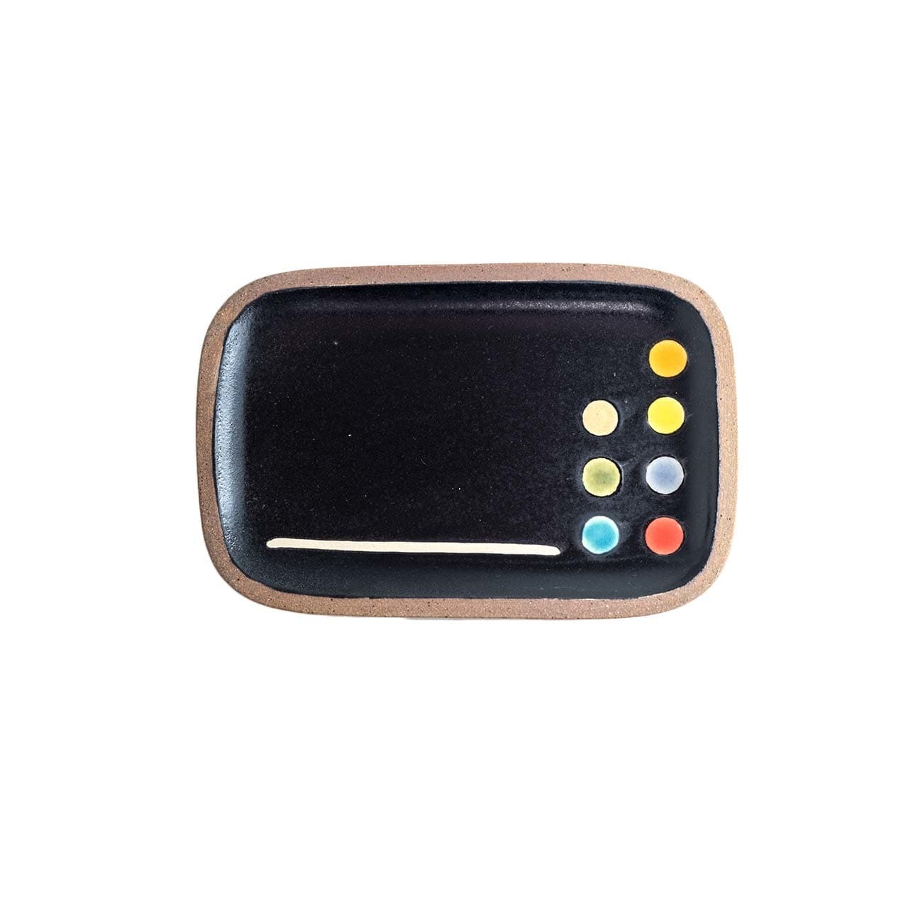 一翠窯 長方皿 小 黒