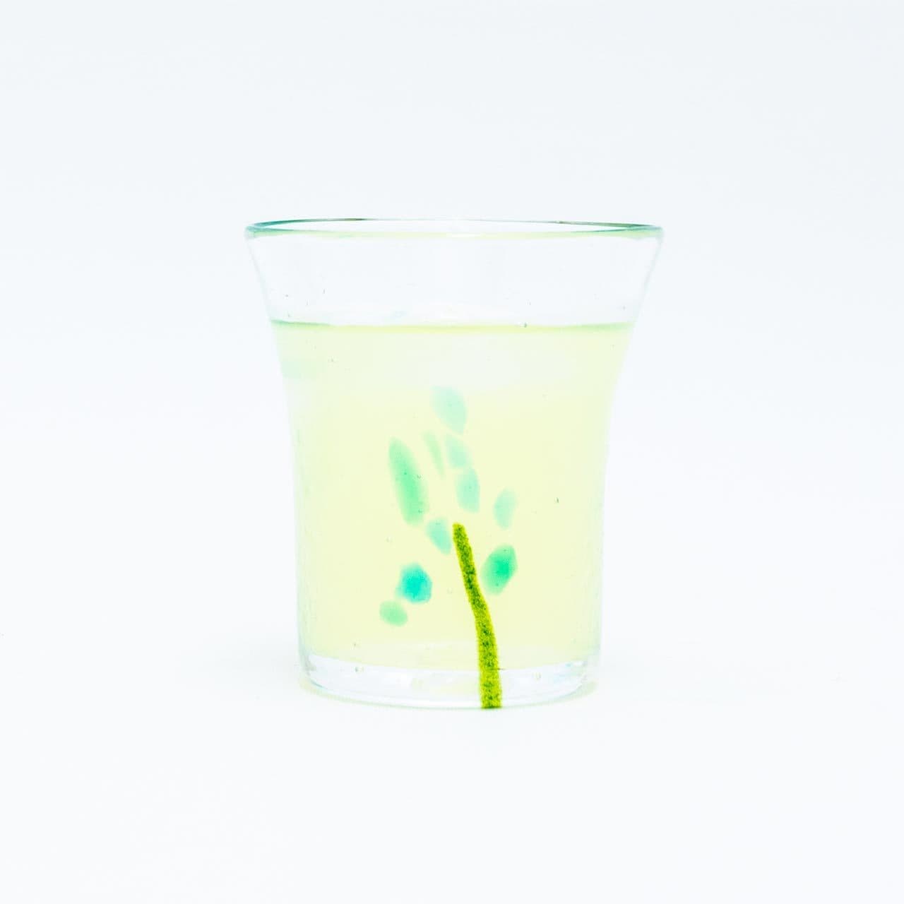 グラスアート藍 風花グラス 水色