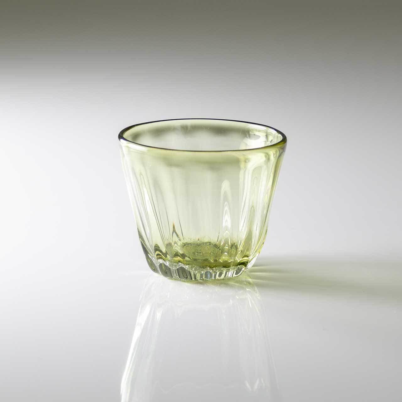 琉球ガラス-白鴉再生硝子器製作所-そばちょこカップ-茶色