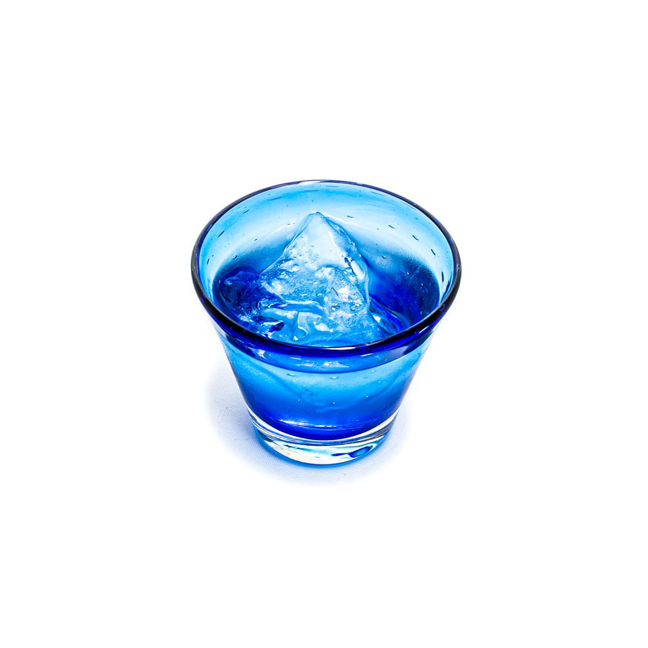 ガラス工房清天 気泡コーングラス 小 青 画像