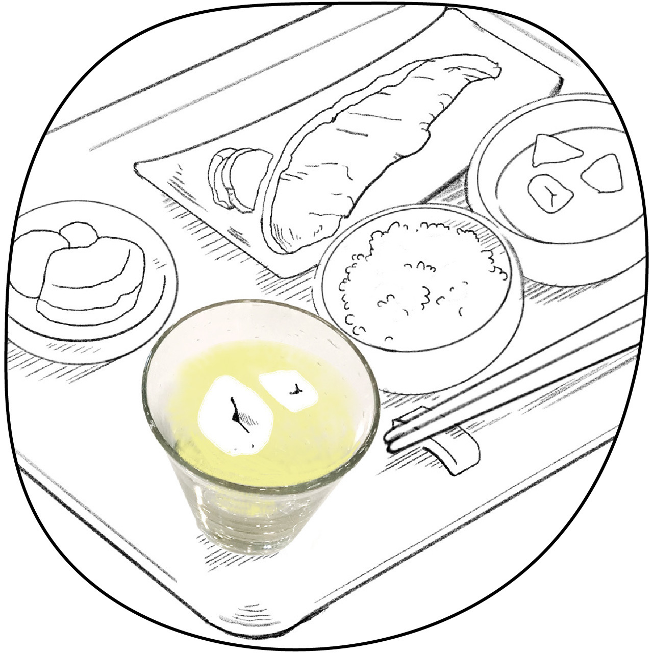 底が厚いグラス