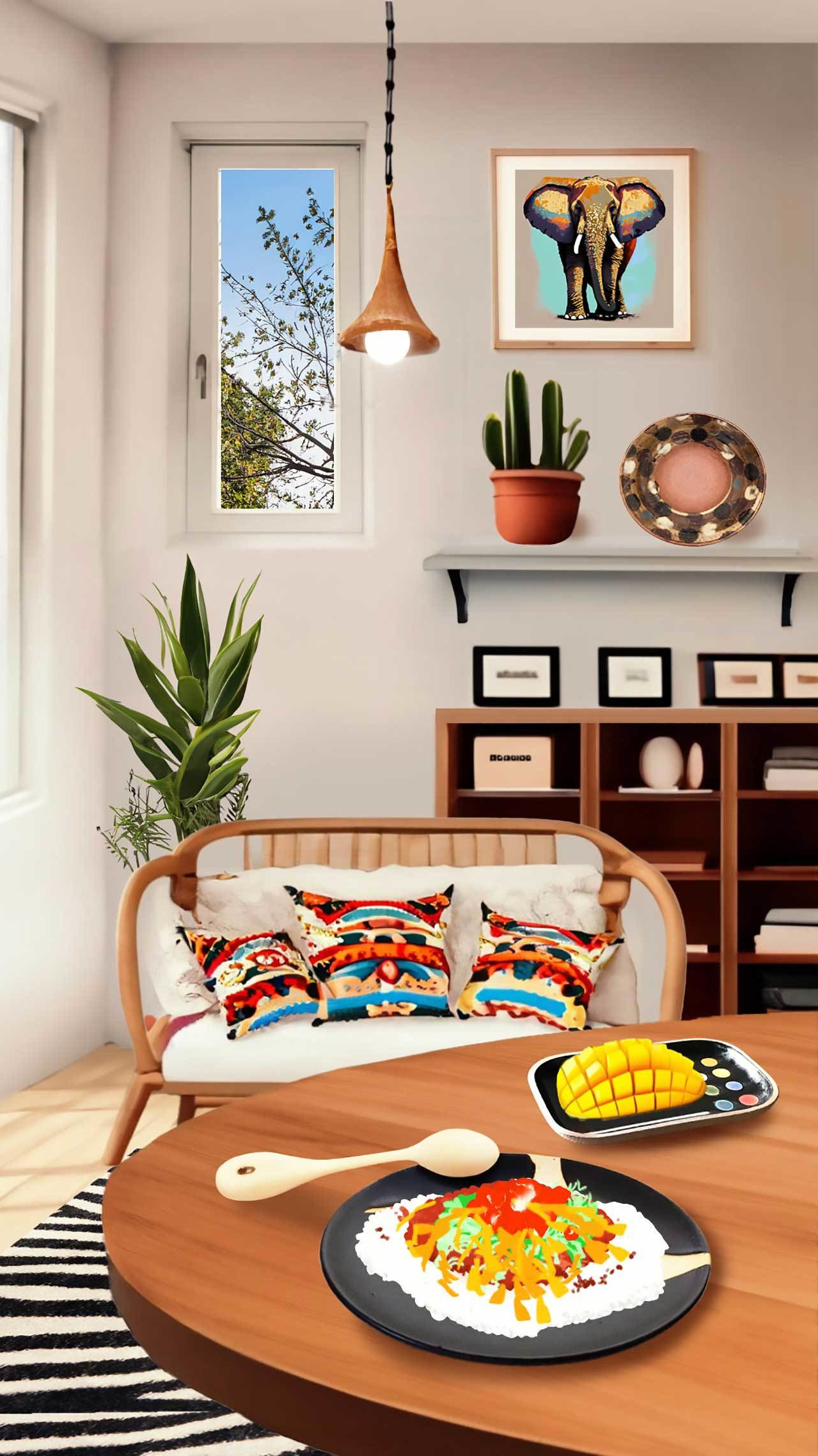 エスニックスタイルなお部屋