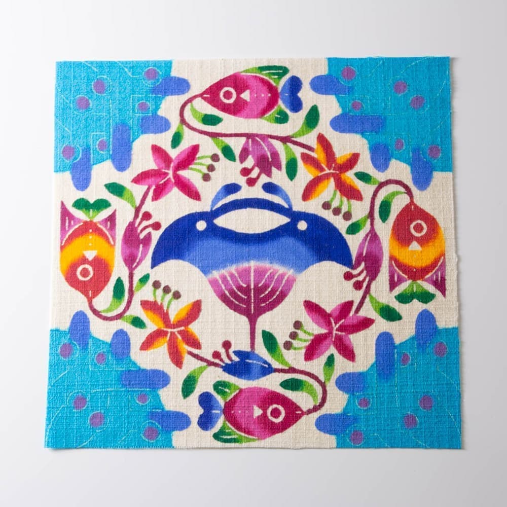 紅型/中西敏也/マンタ/20cm