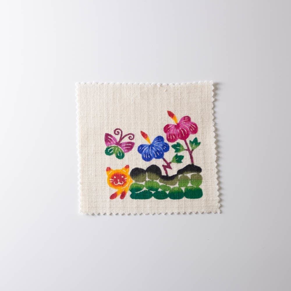 紅型/中西敏也/ネコ/コースター