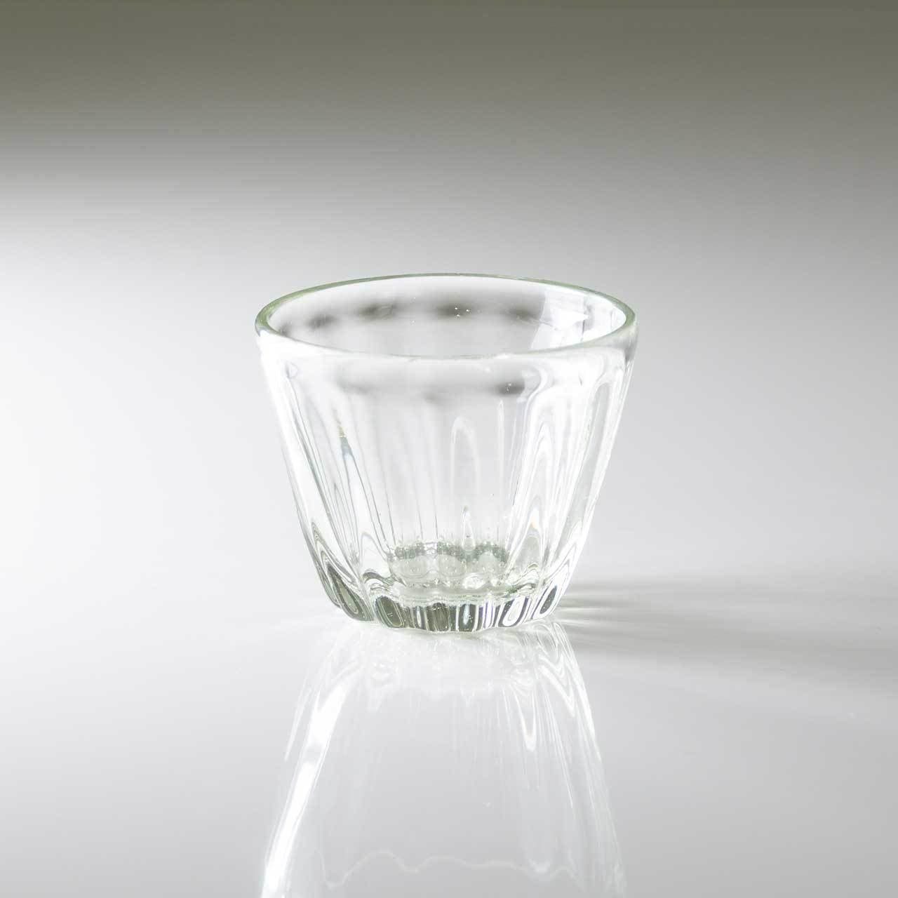 琉球ガラス-白鴉再生硝子器製作所-そばちょこカップ-クリア