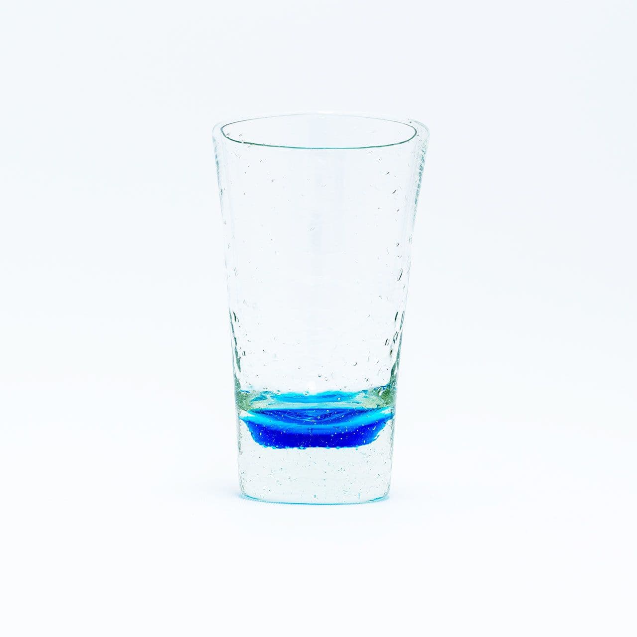 ガラス工房清天/底色気泡マグ/水色