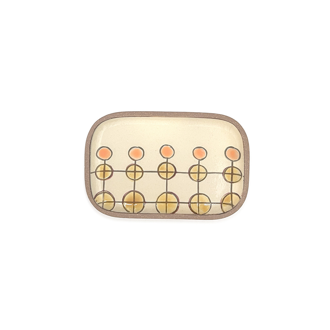 一翠窯 長方皿 中 クリオネ緑