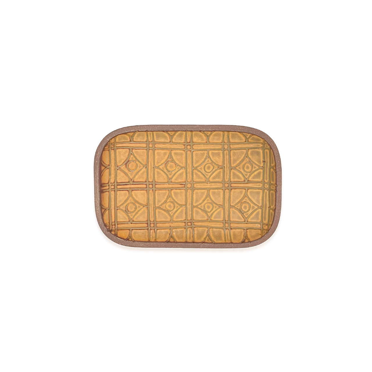 一翠窯 長方皿 中 クリオネ緑