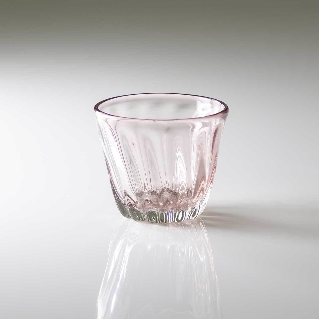 琉球ガラス-白鴉再生硝子器製作所-そばちょこカップ-紫