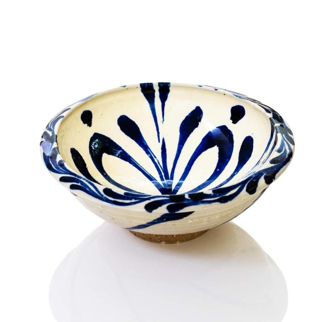 陶器工房壹 染付7寸鉢 羊歯