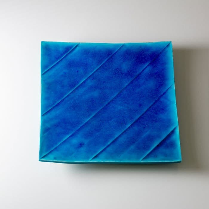 陶器工房壹 ペルシャ板皿7寸角