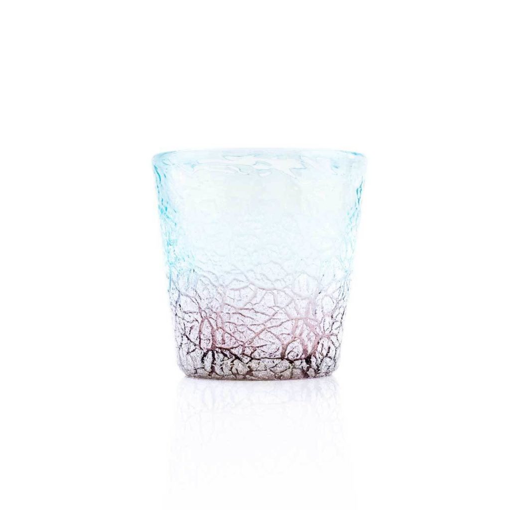 宙吹ガラス工房虹/アイスカット/水紫