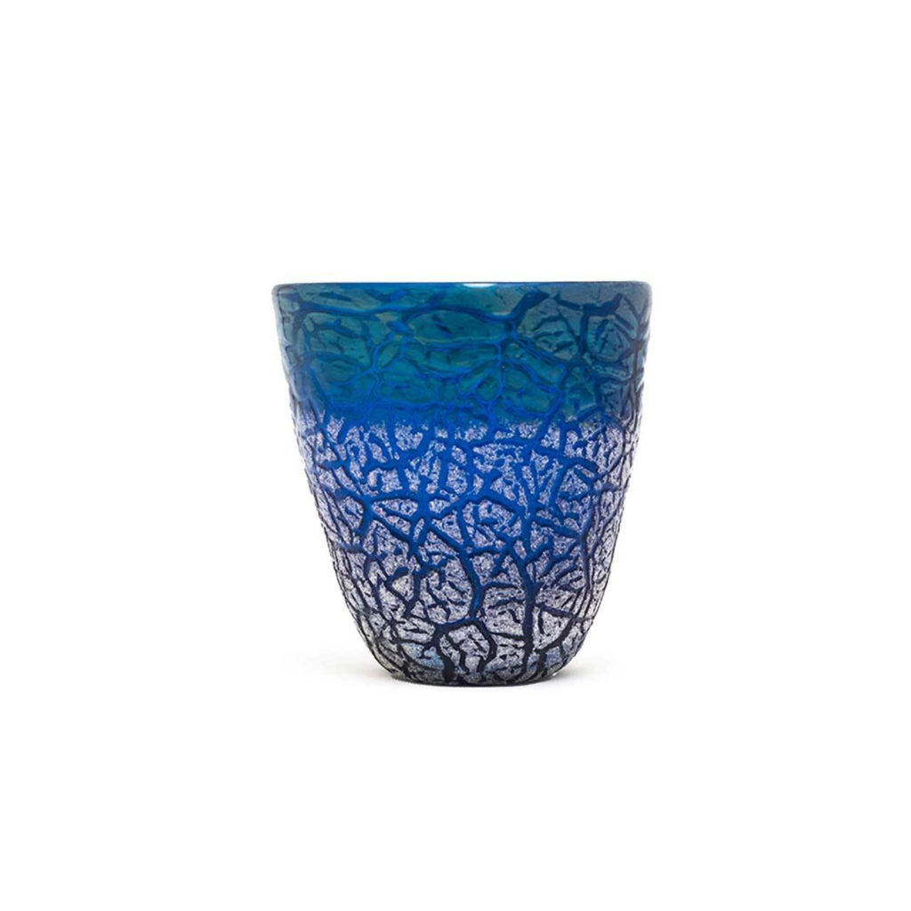 宙吹ガラス工房虹/アイスカット/水紫