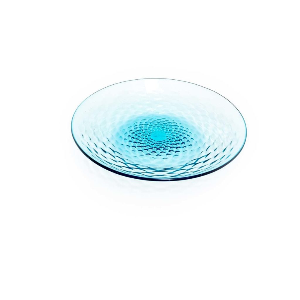 ガラス工房ロブスト ダイヤプレート ダークスカイブルー