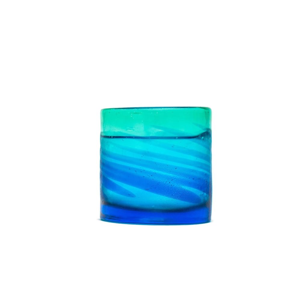 琉球ガラス匠工房/津波グラス/大/水色
