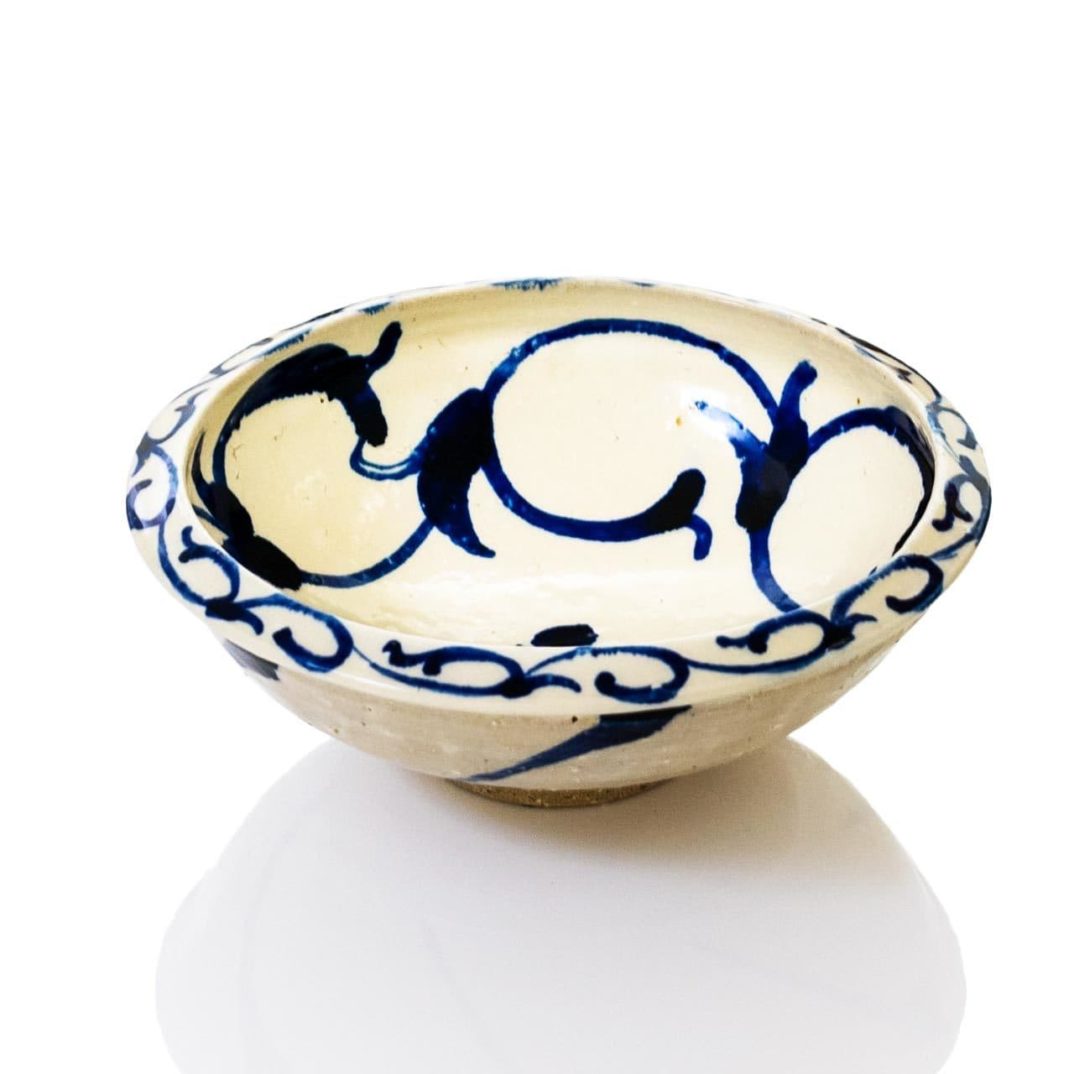 陶器工房壹 染付7寸鉢唐草