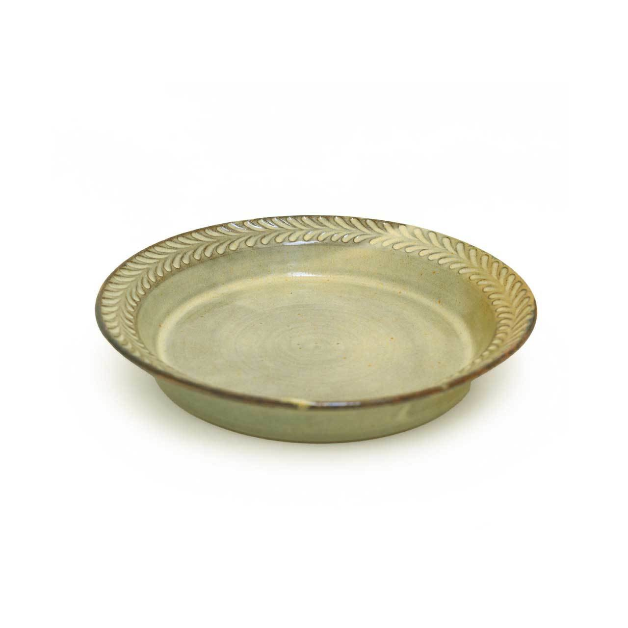 UTSUWAYA180+ 7寸リム皿 葉柄