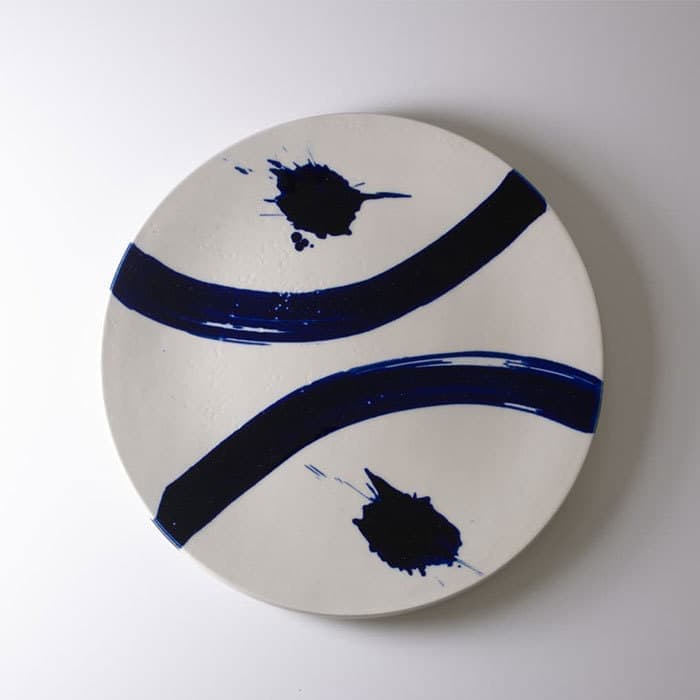 陶器工房壹 染付9寸プレート-2