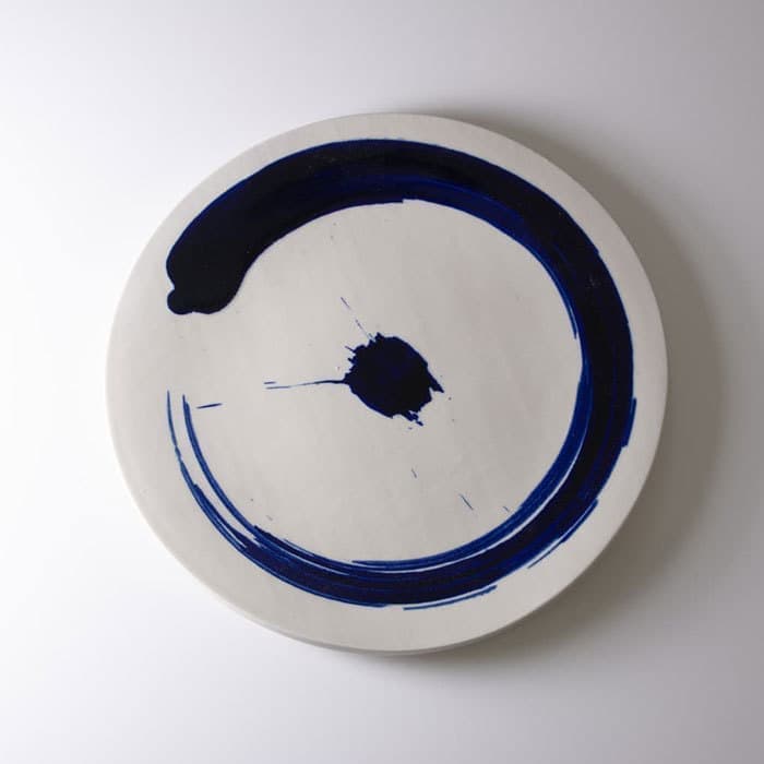 陶器工房壹 染付9寸プレート-1