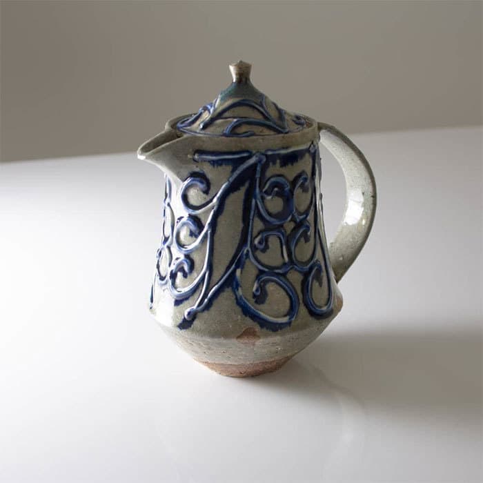 陶器工房壹 いっちん草花紋ポット