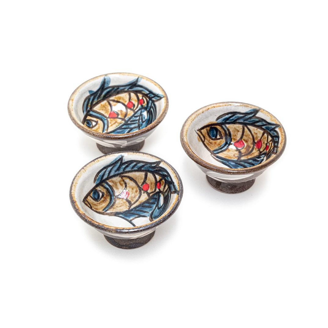 金城陶器秀陶房/赤魚紋/ぐいのみ