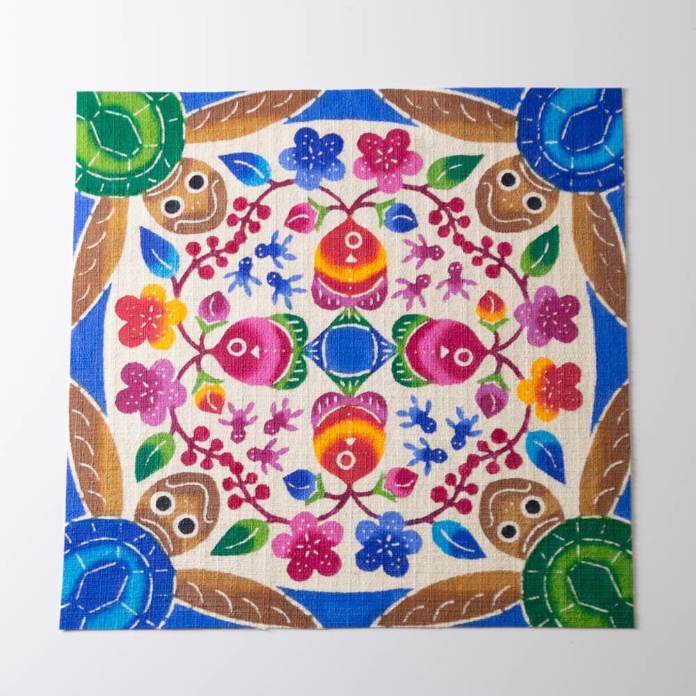 紅型/中西敏也/カメ/20cm