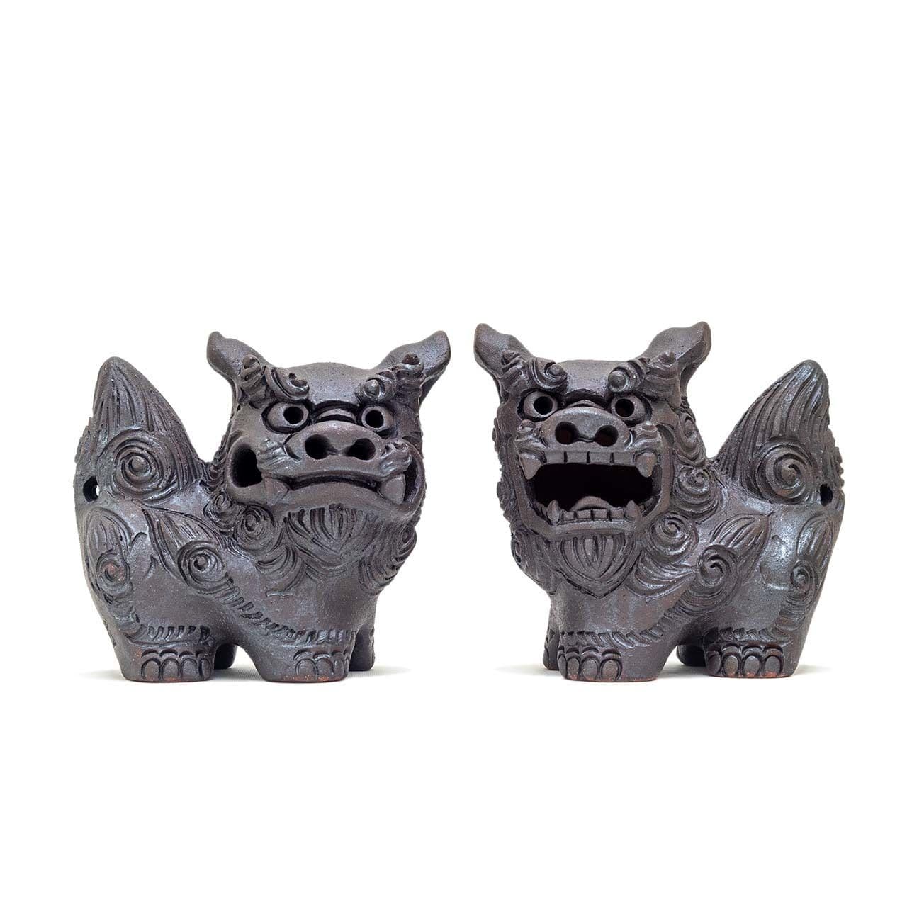 南工房/四足シーサー/黒