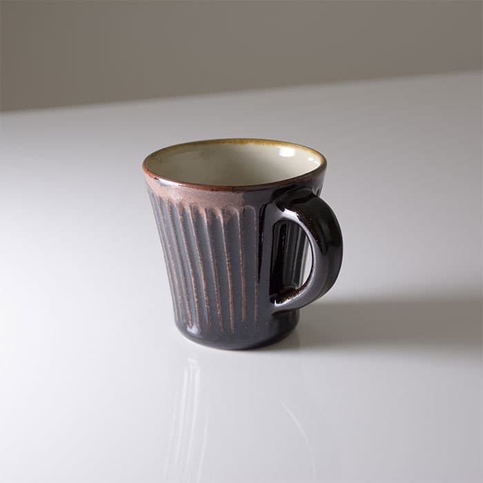 UTSUWAYA180+ T-マグカップ しのぎ 茶色